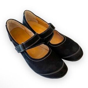 Hartjes Black Suede Mary Jane Shoes‎ Women’s Size 11 US